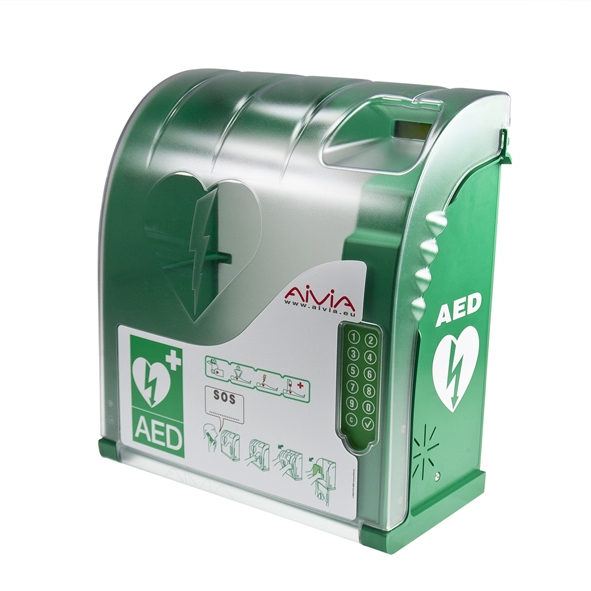 szafka na defibrylator aivia 310 lan – zewnętrzna kapsuła na AED z zamkiem PIN i modułem LAN 42 cm