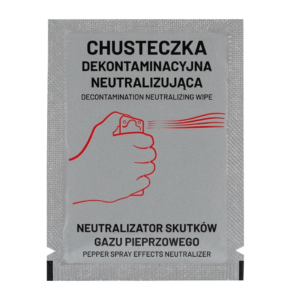 chusteczka dekontaminacyjna neutralizująca gaz pieprzowy
