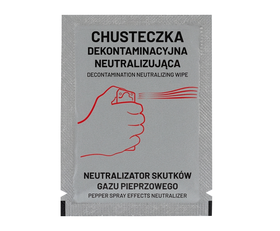 chusteczka dekontaminacyjna neutralizująca gaz pieprzowy