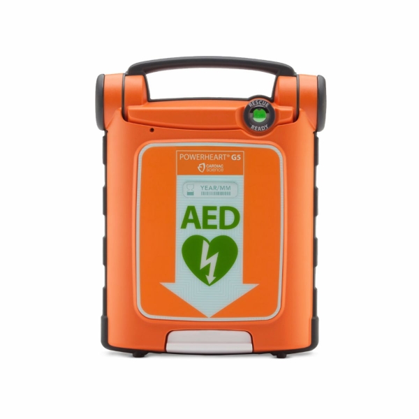 defibrylator powerheart g5 semi-auto półautomatyczny dwujęzyczny z przyciskiem wyładowania