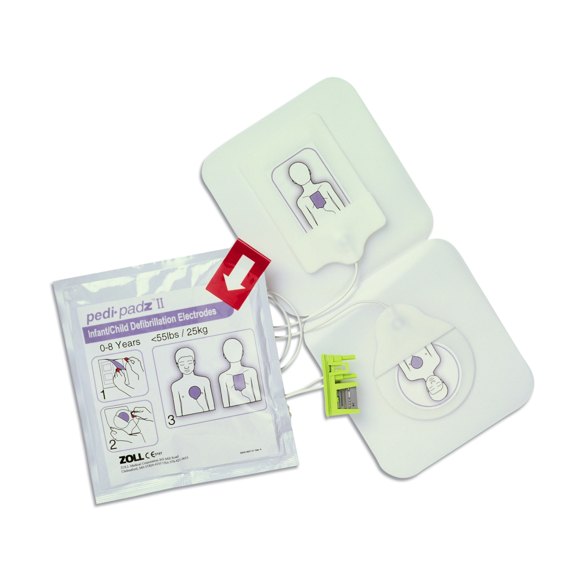 oryginalne elektrody dziecięce zoll aed plus pedi-padz ii do defibrylatora pediatryczne dwuczesciowe