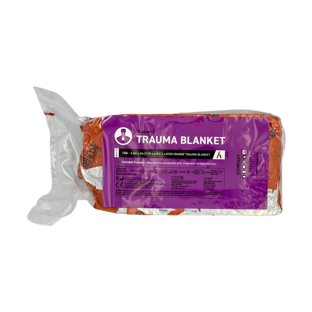 koc ratunkowy Blizzard Trauma pomarańczowy