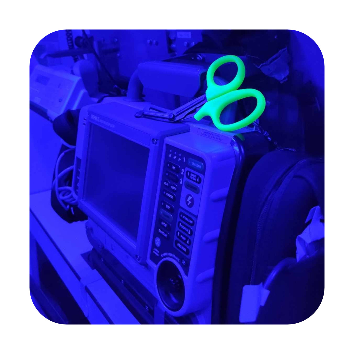 Nozyczki ratownicze Black Front PRO FLUO