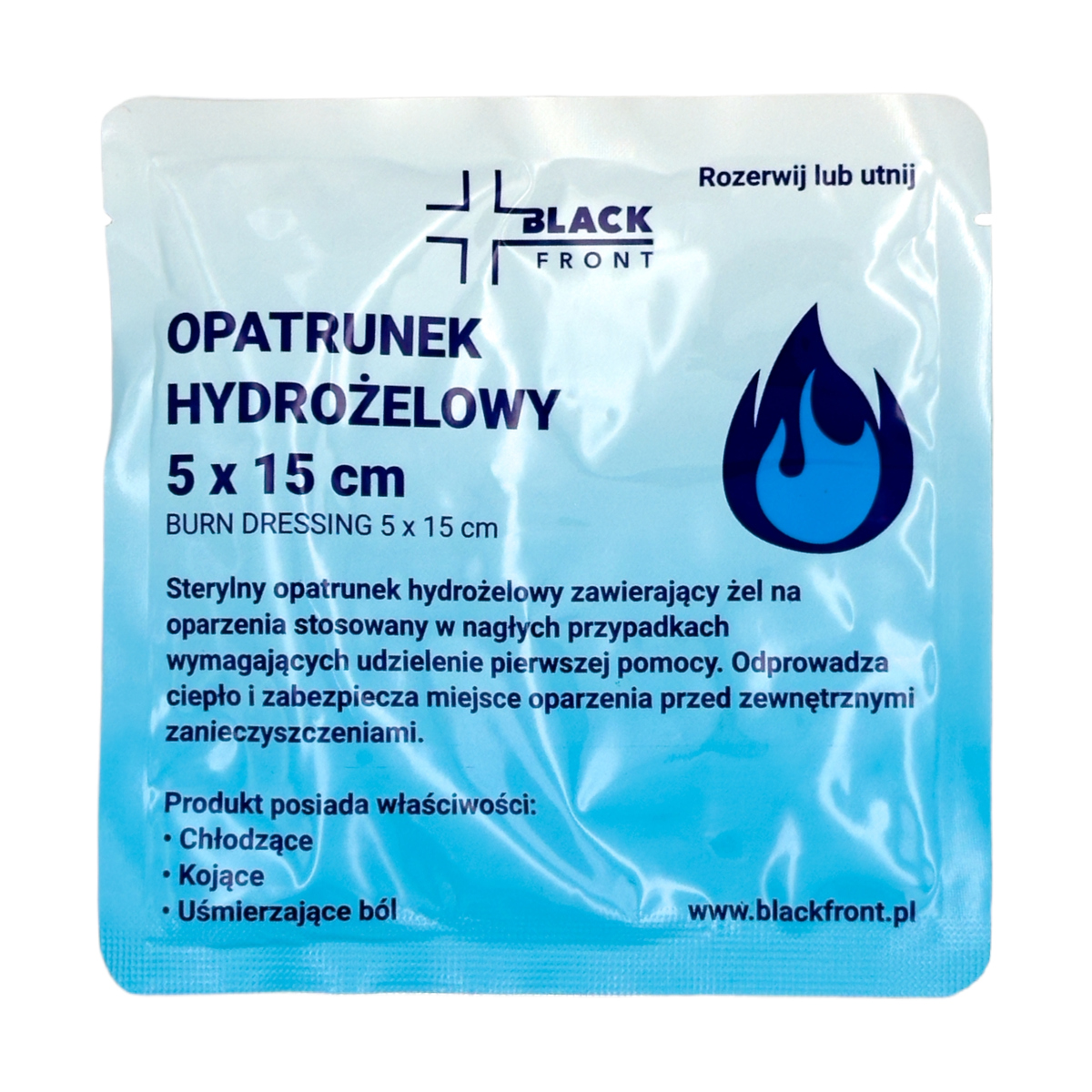 opatrunek hydrożelowy longbow 5 x 15 cm