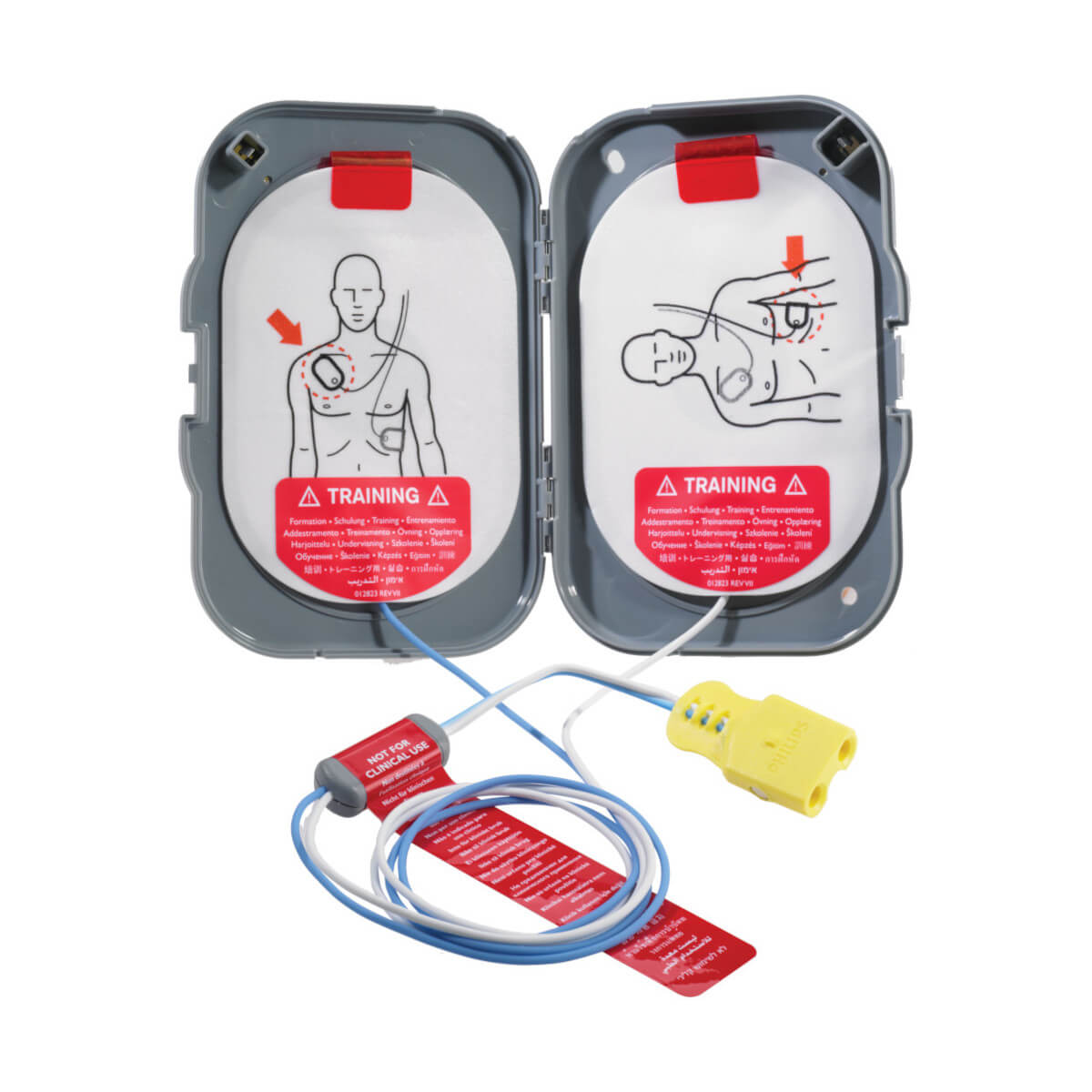 Zestaw szkoleniowy do defibrylatora AED Philips HeartStart FRx mata i elektrody