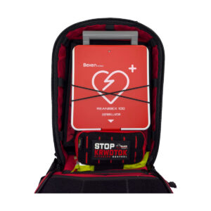 zestaw ratowniczy AED Reanibex 100 w plecaku